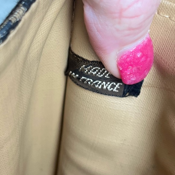 Christian Dior Vintage Navy Trotter Oblique Monogram Print Clutch Bag - Picture 13 of 16